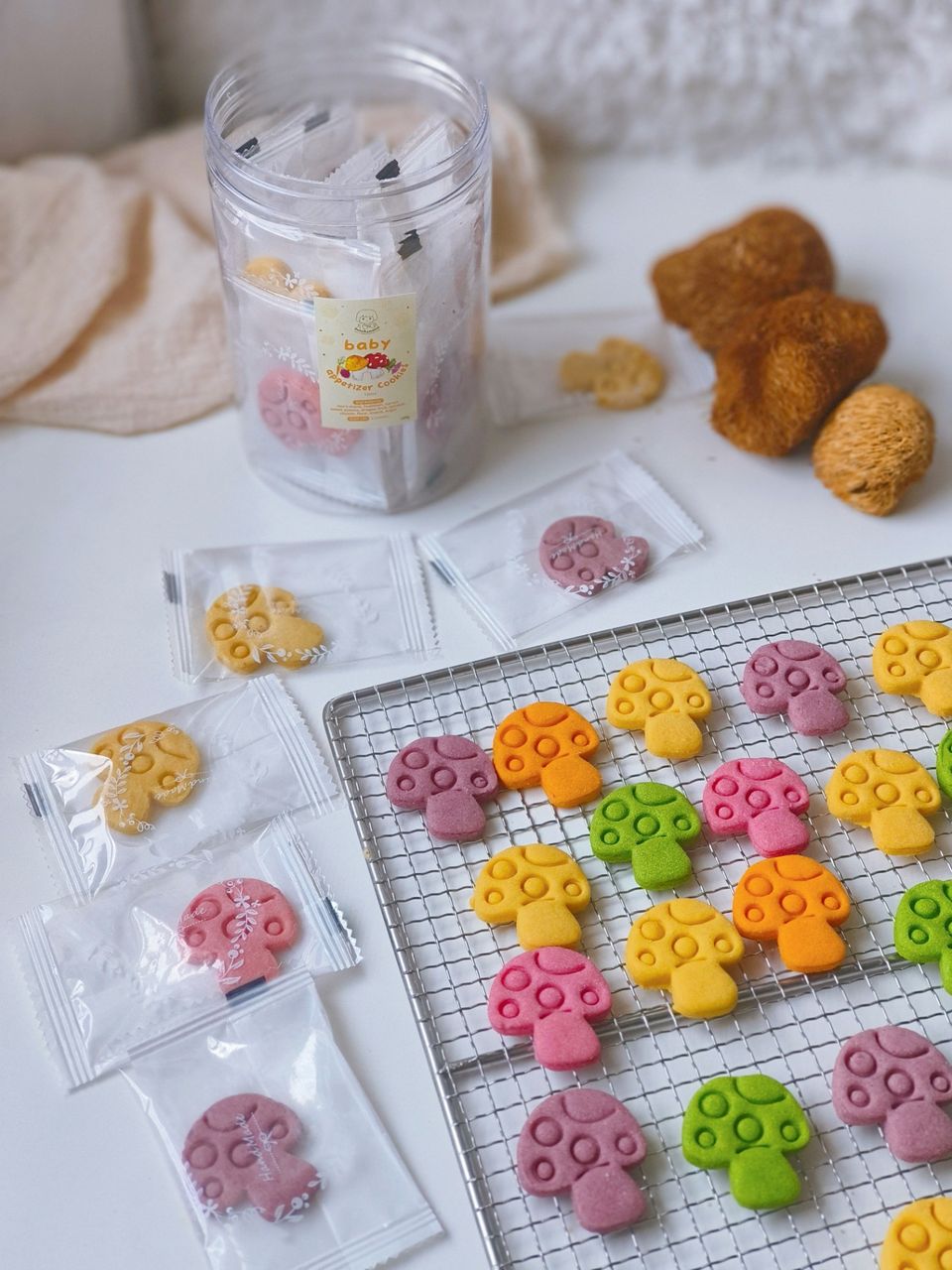 ￼Baby Appetizer Cookies消食养胃猴头菇小米饼 7
