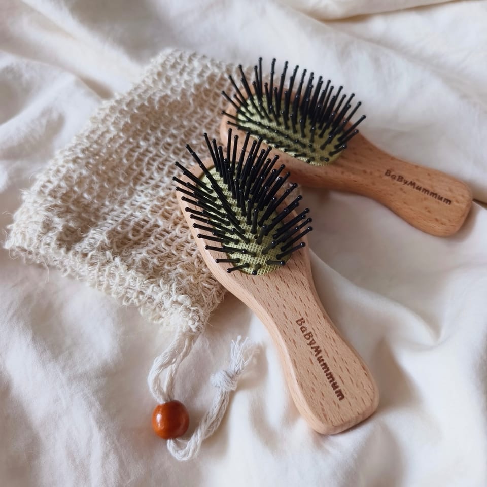 Baby mini comb shower wool brush baby brush宝宝梳子宝宝洗澡刷子 4