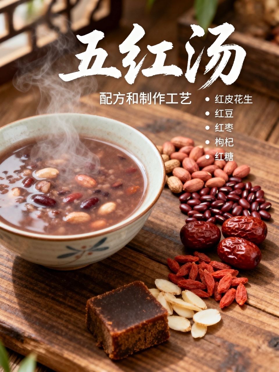 暖暖补气血五红汤 3