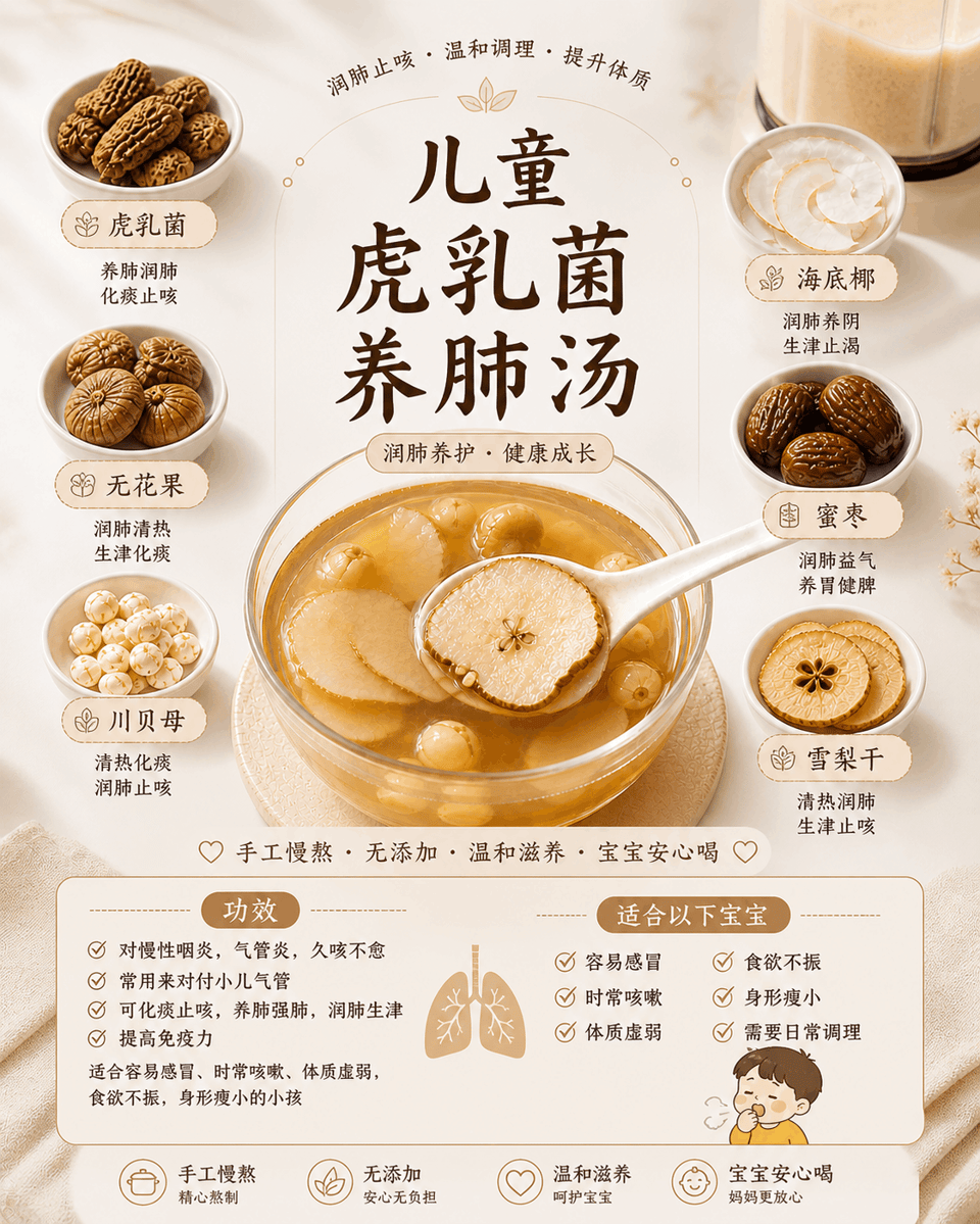 儿童养肺虎乳菌汤 4