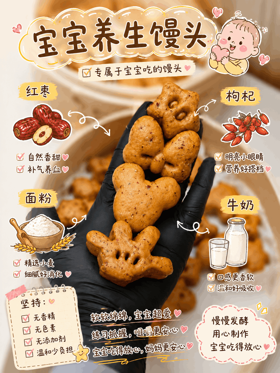 养生馒头Baby Wellness Mantou 3