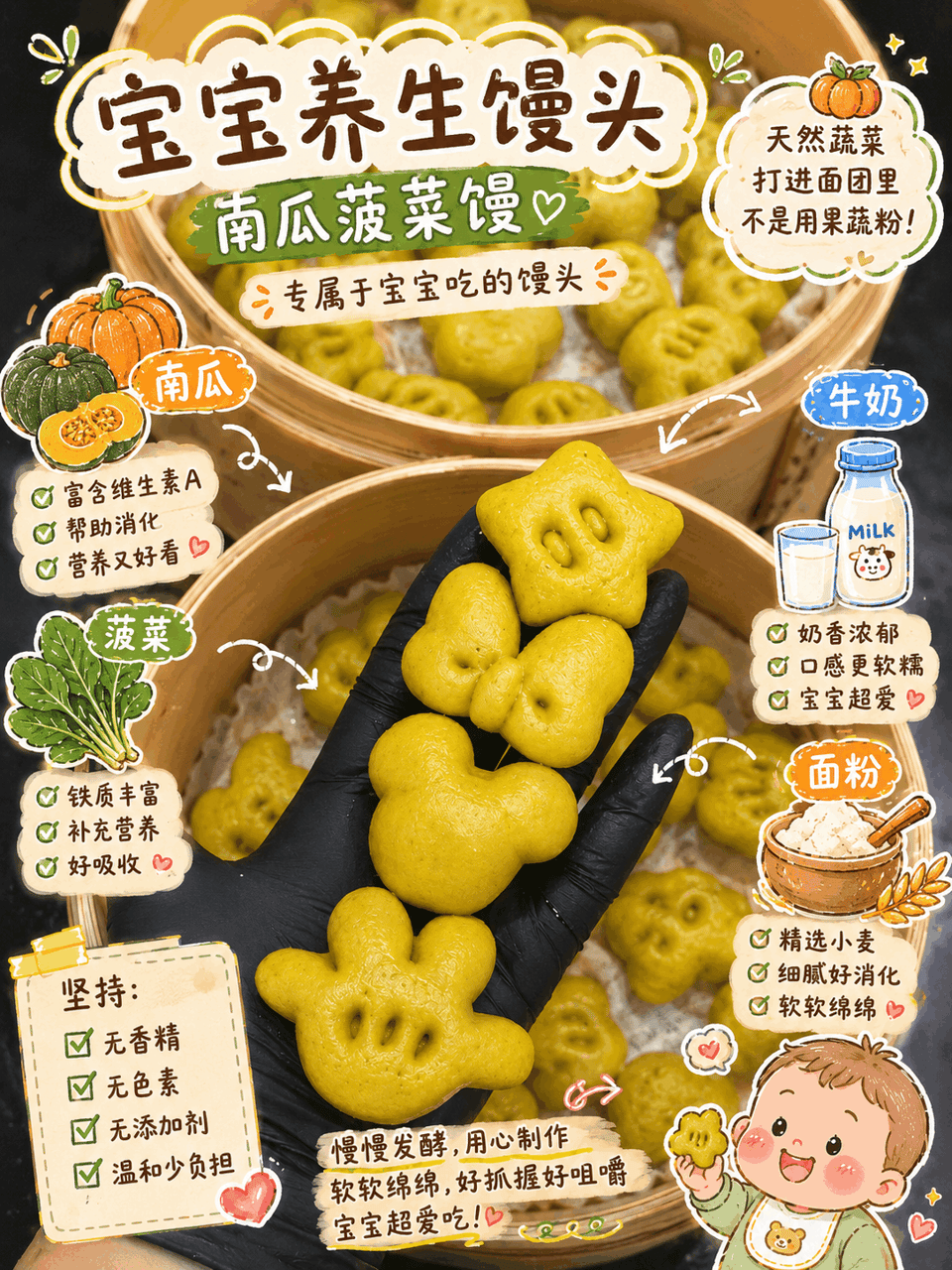 养生馒头Baby Wellness Mantou 4